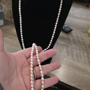 Elegant White Pearl Necklace